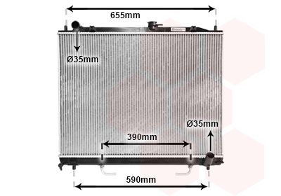 VAN WEZEL Radiaator,mootorijahutus 32002163